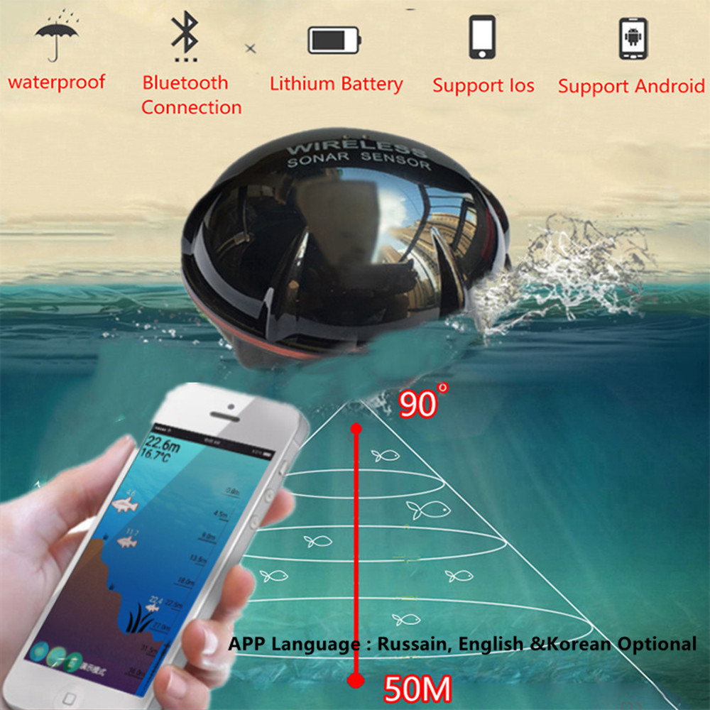 PUPOPAN 100 м новый смартфон э – обзор и цена Fish Finder Transducer