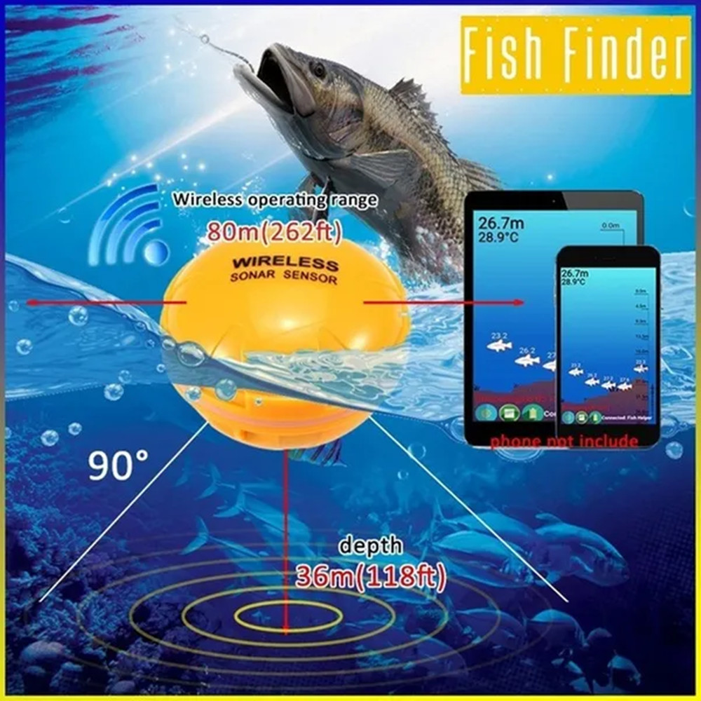 PUPOPAN 100 м новый смартфон э – обзор и цена Fish Finder Transducer